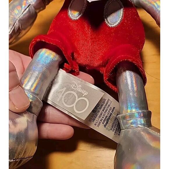 New With Tag Mickey Mouse Disney 100 Years Of Wonder Platinum Plush Disney Parks - Picture 6 of 9